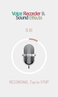 Voice Recorder & Sound Effects android App screenshot 2